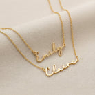 HeyBigDay Necklace Layered Set of 2 Personalised Name Necklaces