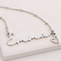 Layered Name Necklace Set – Personalised Double Necklace – Custom Name Jewellery