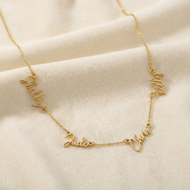 Personalised Four Name Necklace | Gold & Silver Jewellery