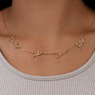 HeyBigDay Necklace Personalised Quadruple Name Necklace
