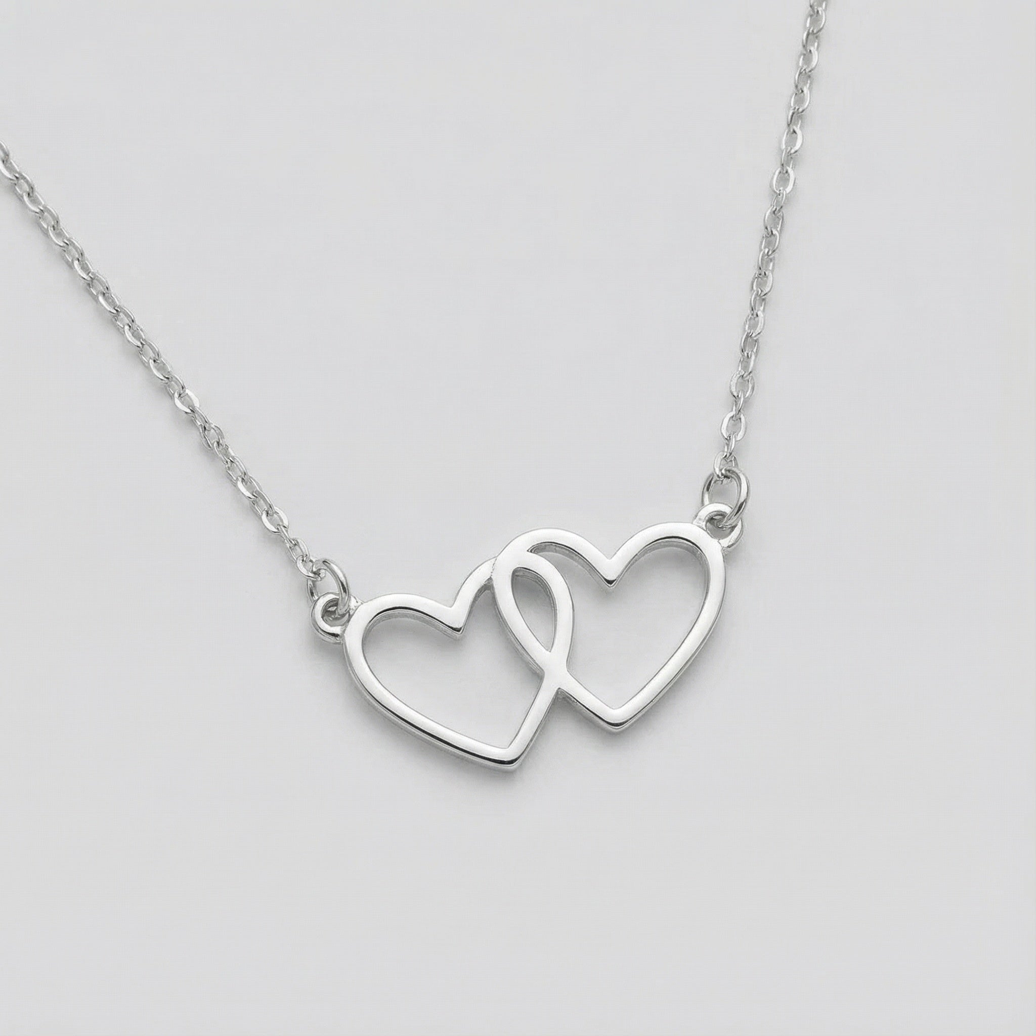 HeyBigDay Necklace Solid Silver / Style 1 / 18" Inches Infinity Heart Pendant Necklace