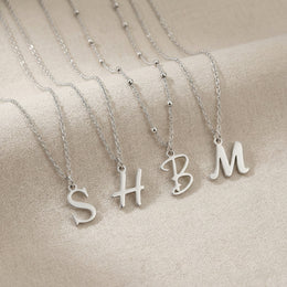 Personalised Initial Necklace | Gold, Silver & Vermeil | HBD
