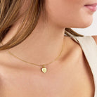 HeyBigDay Necklace St Christopher Heart Necklace