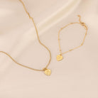 HeyBigDay Necklace St Christopher Heart Necklace