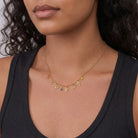 HeyBigDay Necklace Story Necklace with Initial, Zodiac, Birthstone & Multiple Charms