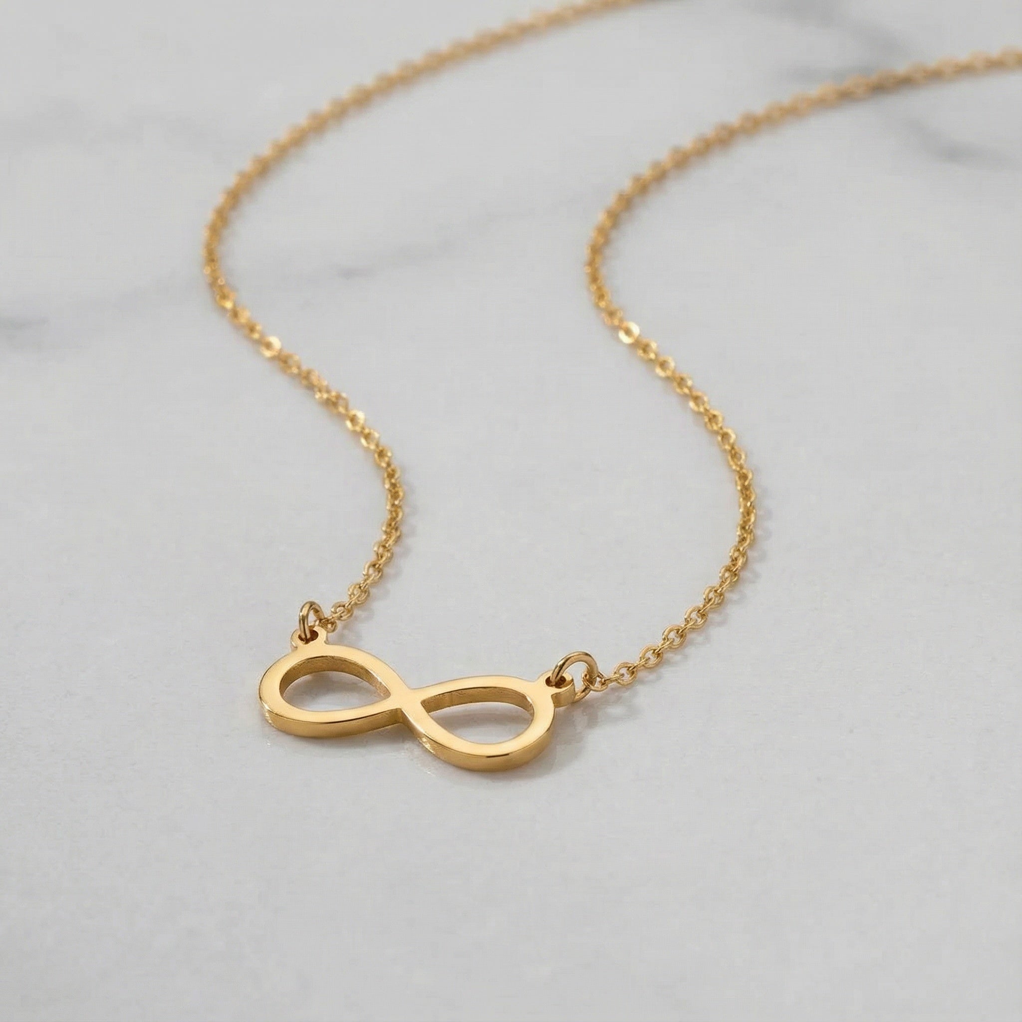 HeyBigDay Necklace Vermeil / Style 1 / 18" Inches Infinity Necklace