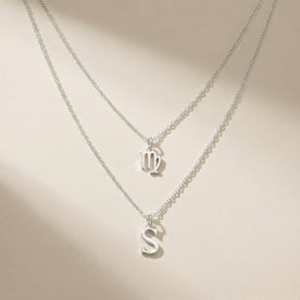 Zodiac & Initial Necklace Layered Set – Personalised Jewellery Duo