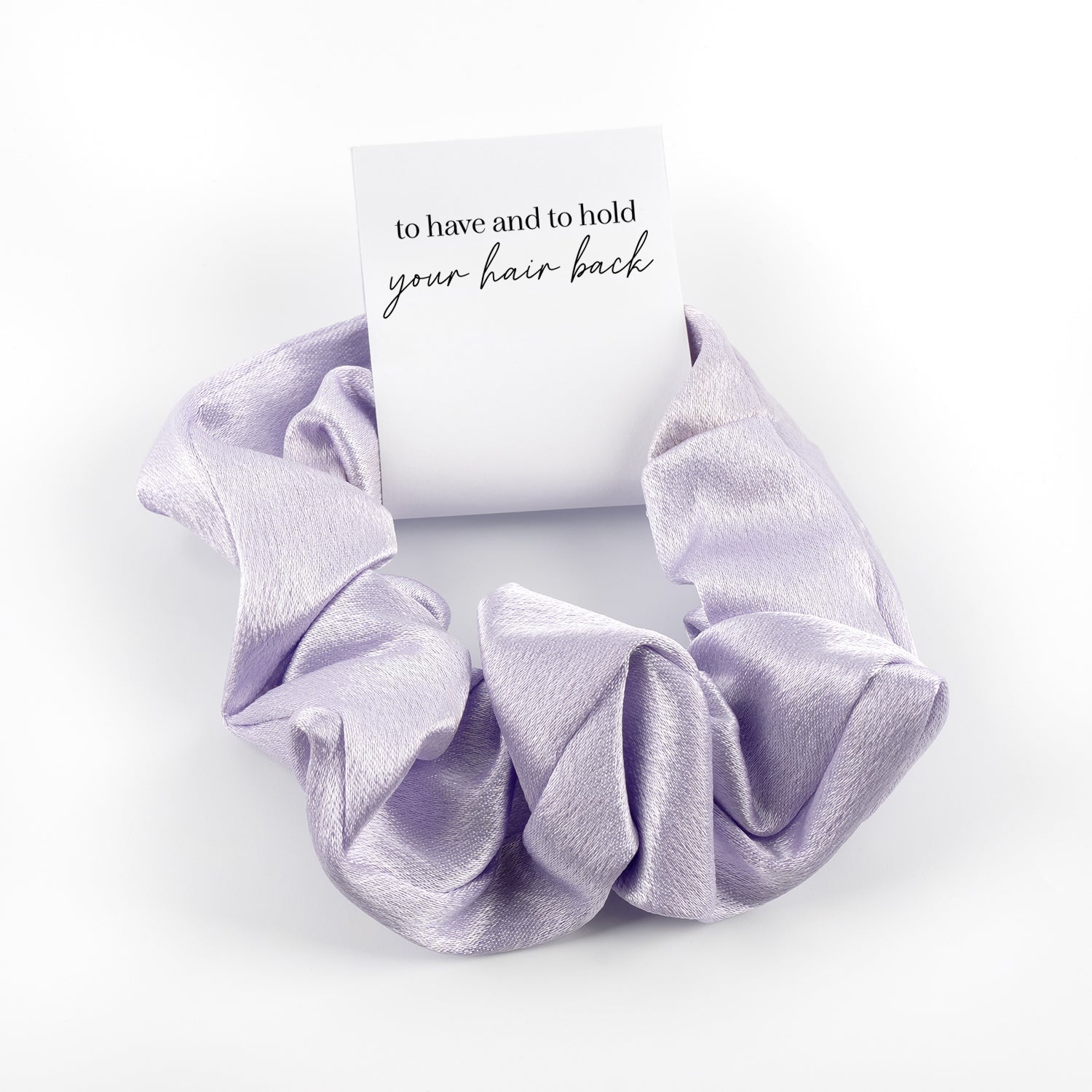 HeyBigDay Scrunchie Lilac / to have and to hold your hair back Bridesmaid Scrunchie Gift