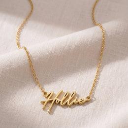 Hollie Name Necklace | 18ct Gold, Silver & Vermeil | Ready to Ship