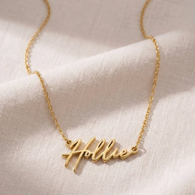 Hollie Name Necklace | 18ct Gold, Silver & Vermeil | Ready to Ship