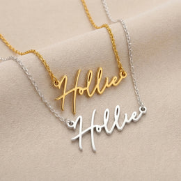 Hollie Name Necklace | 18ct Gold, Silver & Vermeil | Ready to Ship