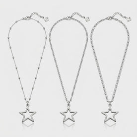 Hollow Star Charm Necklace & Bracelet