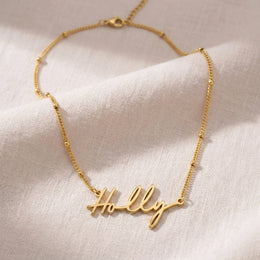 Holly Name Necklace | 18ct Gold, Silver & Vermeil | Ready to Ship