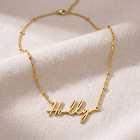 Holly Name Necklace | 18ct Gold, Silver & Vermeil | Ready to Ship
