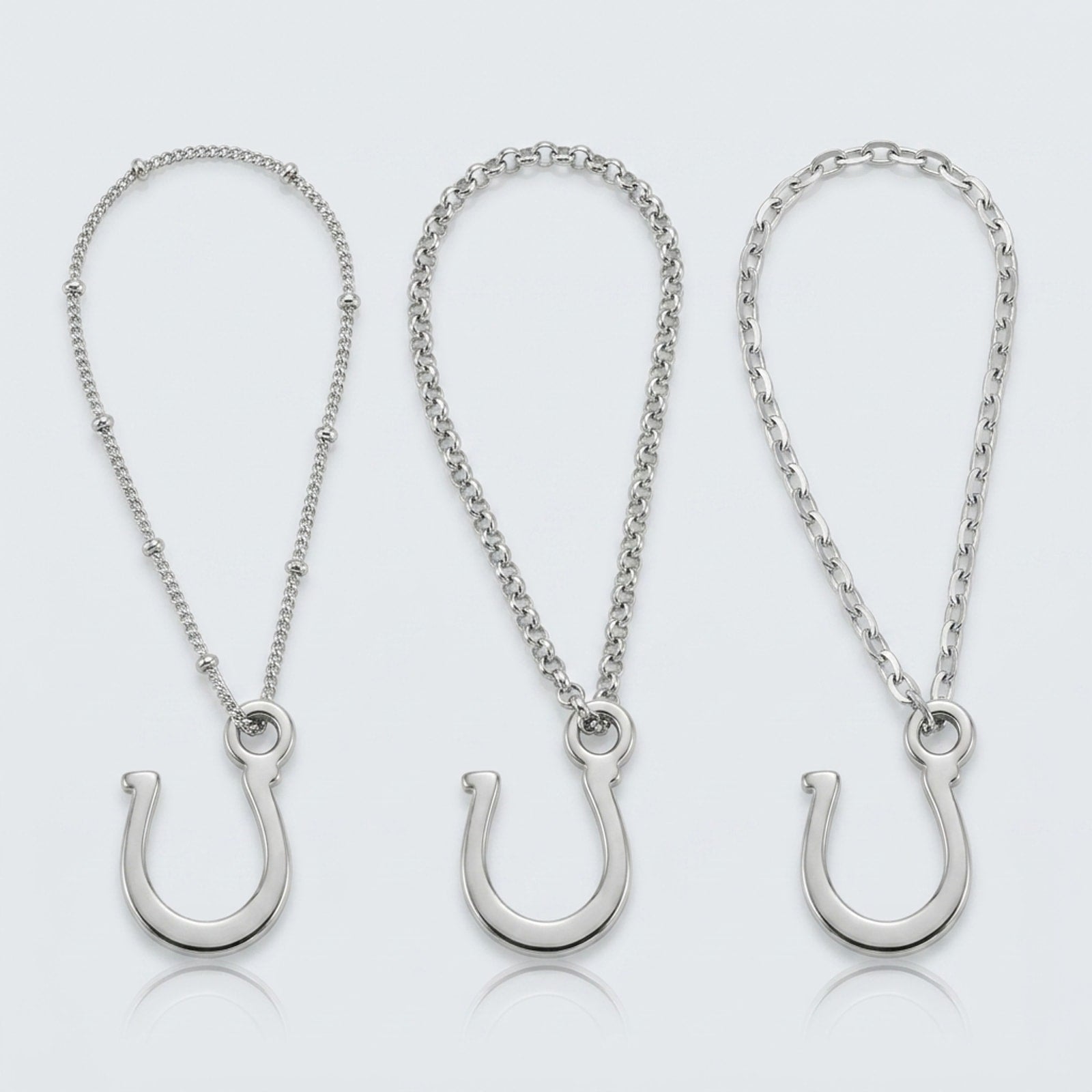 Horseshoe Charm Necklace & Bracelet
