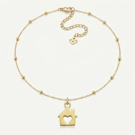 House & Heart Home Charm Necklace & Bracelet