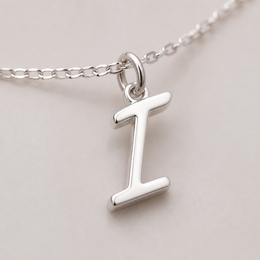 I Bracelet | Initial & Letter I Charm, Gold & Silver