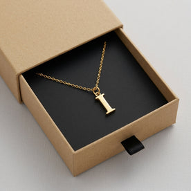 I Necklace | Initial & Letter I Pendant, Gold & Silver