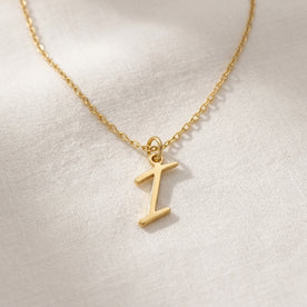 I Necklace | Initial & Letter I Pendant, Gold & Silver