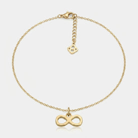 Infinity Charm Necklace & Bracelet