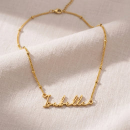Isabelle Name Necklace | 18ct Gold, Silver & Vermeil | Ready to Ship