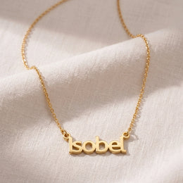 Isobel Name Necklace | 18ct Gold, Silver & Vermeil | Ready to Ship