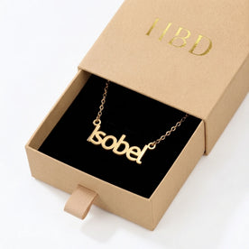 Isobel Name Necklace | 18ct Gold, Silver & Vermeil | Ready to Ship