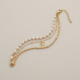 Italian Seed Chain Bracelet in Gold & Silver - Designed With Polished Beads