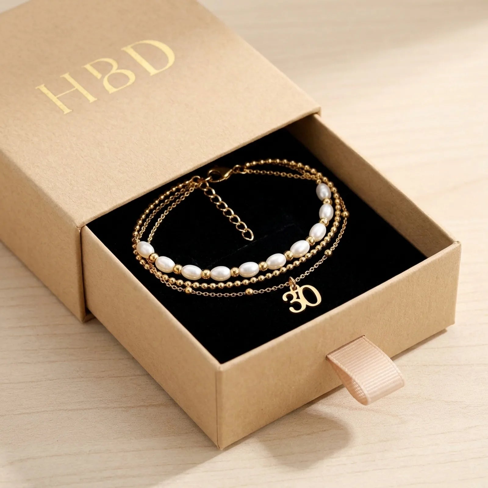 Italian Seed Chain Bracelet in Gold & Silver - Designed With Polished Beads