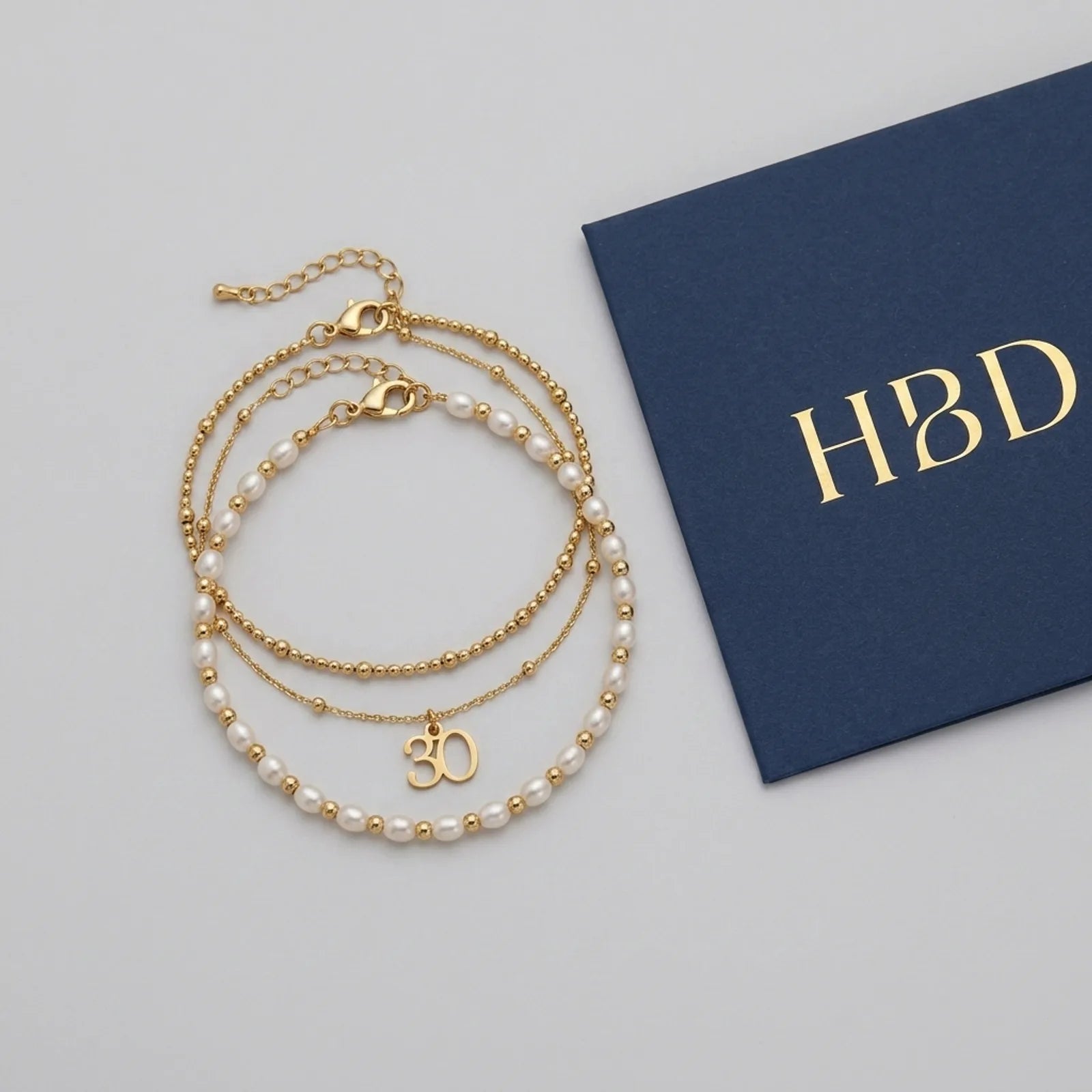 Italian Seed Chain Bracelet in Gold & Silver - Designed With Polished Beads