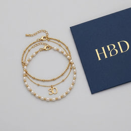 Italian Seed Chain Bracelet in Gold & Silver - Designed With Polished Beads