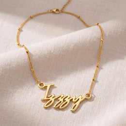 Izzy Name Necklace | 18ct Gold, Silver & Vermeil | Ready to Ship