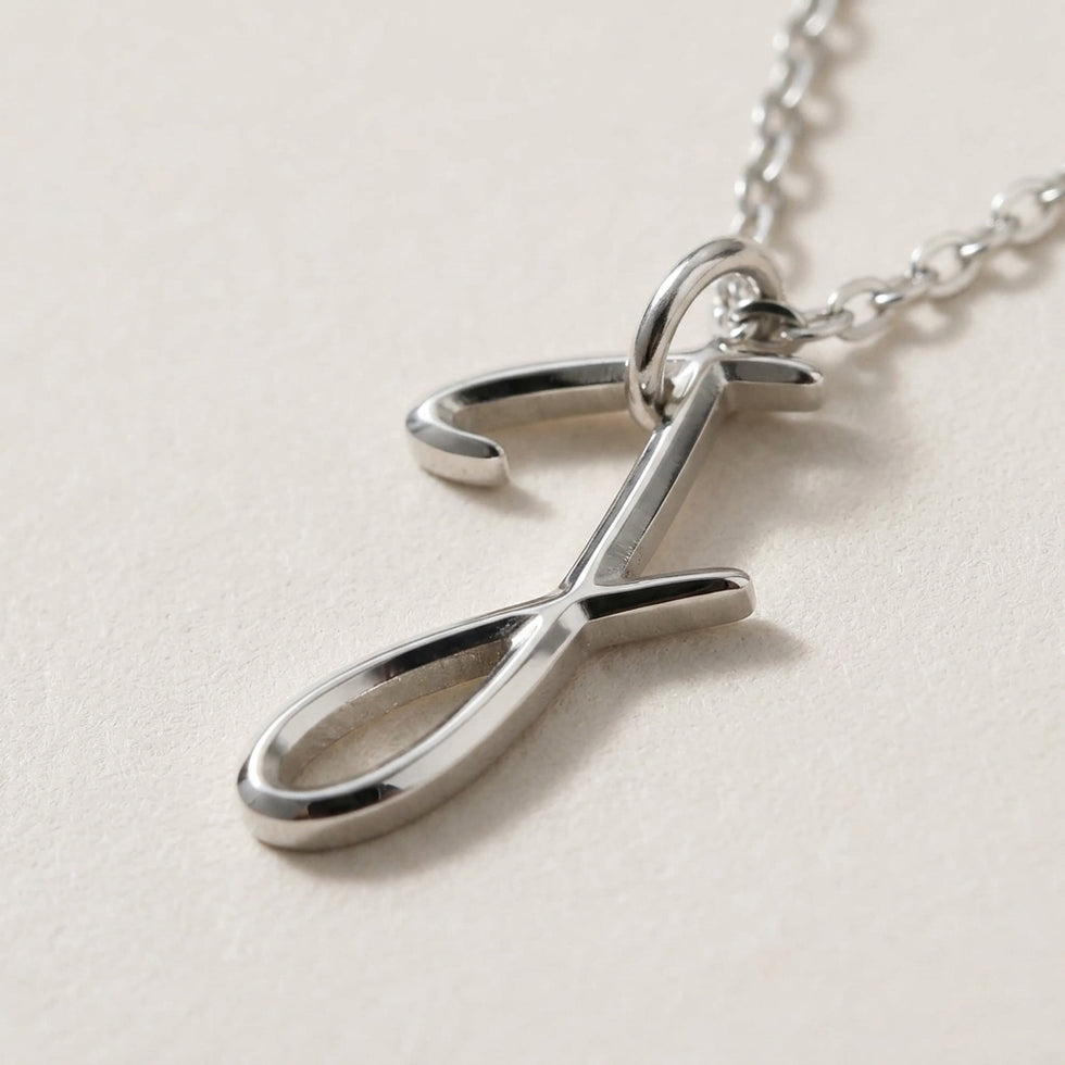 J Initial Necklace