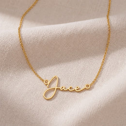 Jace Name Necklace | 18ct Gold, Silver & Vermeil | Ready to Ship