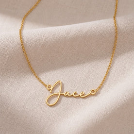 Jace Name Necklace | 18ct Gold, Silver & Vermeil | Ready to Ship