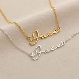 Jace Name Necklace | 18ct Gold, Silver & Vermeil | Ready to Ship