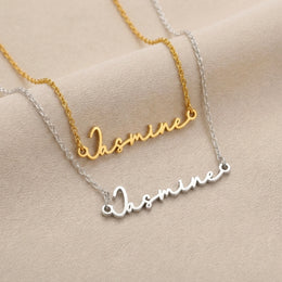 Jasmine Name Necklace | 18ct Gold, Silver & Vermeil | Ready to Ship
