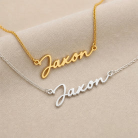 Jaxon Name Necklace | 18ct Gold, Silver & Vermeil | Ready to Ship