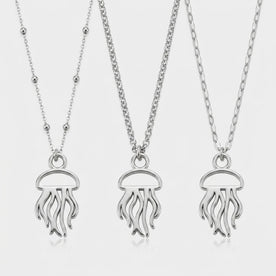 Jellyfish Charm Necklace & Bracelet