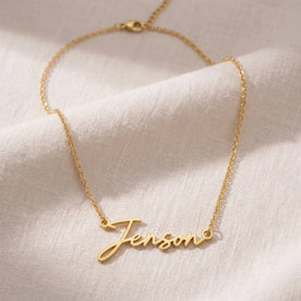 Jenson Name Necklace | 18ct Gold, Silver & Vermeil | Ready to Ship