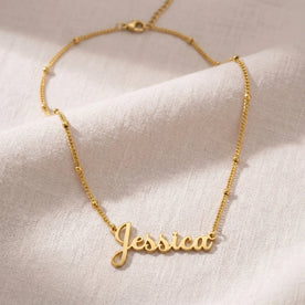 Jessica Name Necklace | 18ct Gold, Silver & Vermeil | Ready to Ship