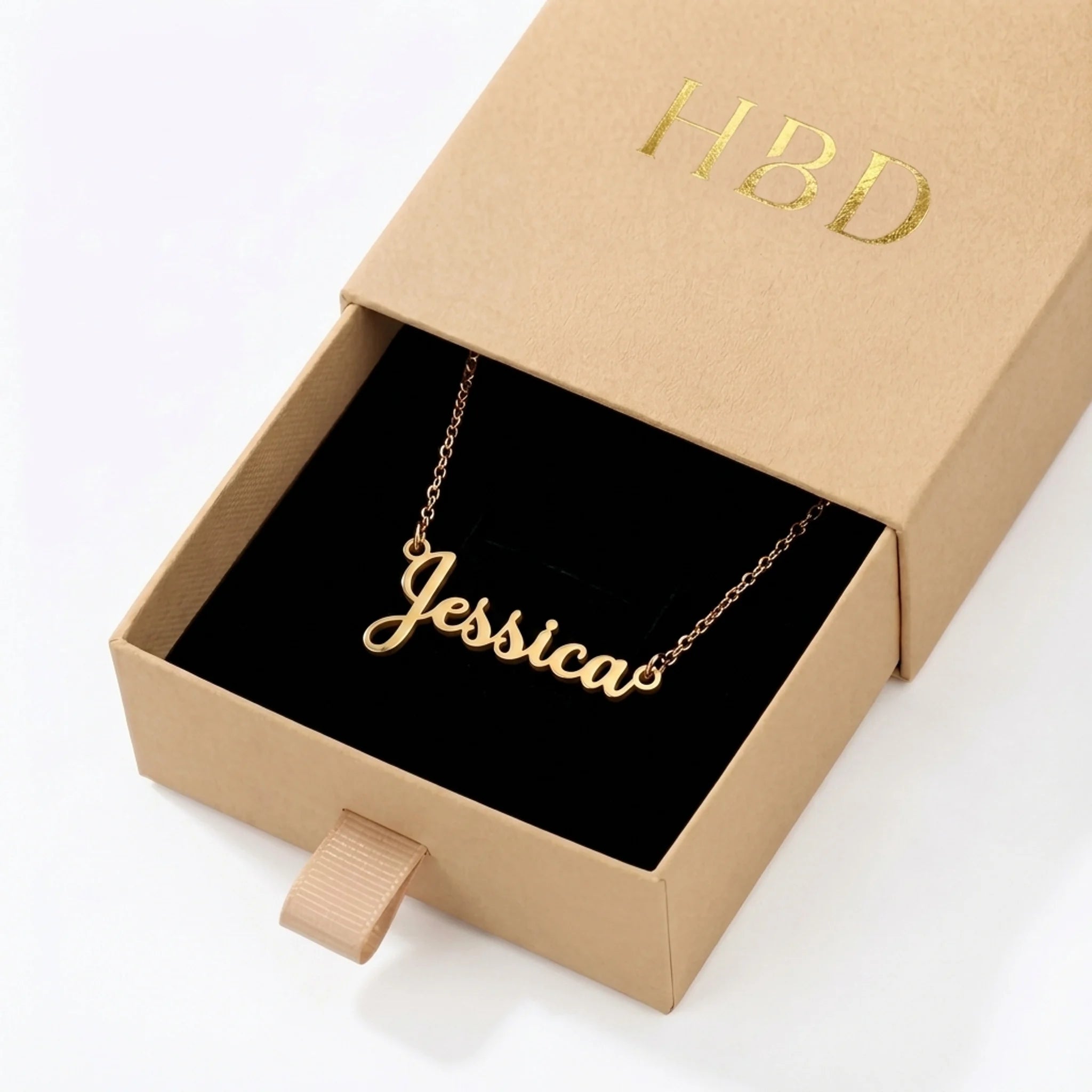 Jessica Name Necklace | 18ct Gold, Silver & Vermeil | Ready to Ship
