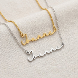 Joanne Name Necklace | 18ct Gold, Silver & Vermeil | Ready to Ship