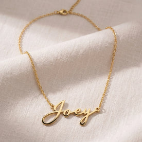 Joey Name Necklace | 18ct Gold, Silver & Vermeil | Ready to Ship