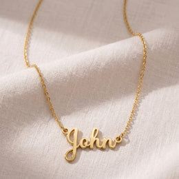 John Name Necklace | 18ct Gold, Silver & Vermeil | Ready to Ship