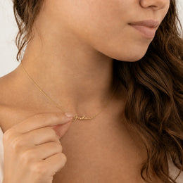 Joshua Name Necklace | 18ct Gold, Silver & Vermeil | Ready to Ship