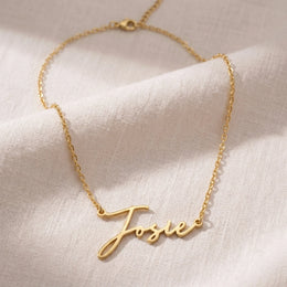 Josie Name Necklace | 18ct Gold, Silver & Vermeil | Ready to Ship