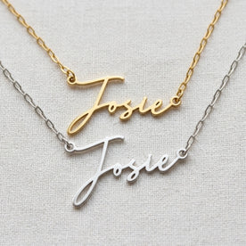 Josie Name Necklace | 18ct Gold, Silver & Vermeil | Ready to Ship