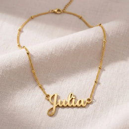 Julia Name Necklace | 18ct Gold, Silver & Vermeil | Ready to Ship