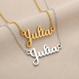 Julia Name Necklace | 18ct Gold, Silver & Vermeil | Ready to Ship